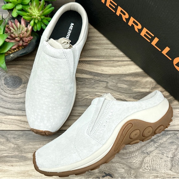 Merrell Shoes - ❌SOLD❌NIB Merrell Jungle Slide Clogs Suede Birch Womens 9M 40